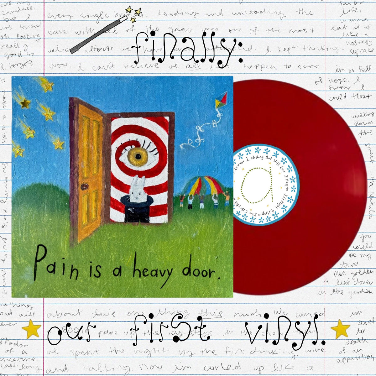 "Pain Is a Heavy Door" Vinyl - Fat Lip Red Variant